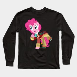 Pinkie Pie as the 6th Doctor Long Sleeve T-Shirt